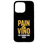 Pain and Vino The Camino Way 2026 Vin de randonnée Amusant Coque pour iPhone 15 Pro Max