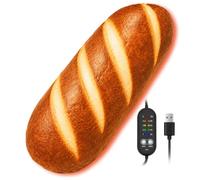 Pain au Beurre Coussin Chauffant Electrique, Heating Pad avec Interface USB, 5 Réglages de Température, Minuterie D'arrêt, Coussins Chauffants pour Cou, Dos, éPaules et Abdomen