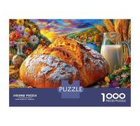 Pain au levain Puzzle 1000 Pièces, Difficile Puzzles pour Adults Enfant, Jeu De Défi Intellectuel 70x50cm/1000pcs