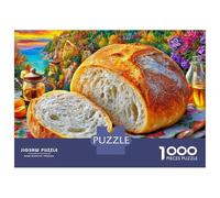Pain au levain Puzzle 1000 Pièces pour Adultes Et Enfants, Difficile Puzzles, Activité Familiale Captivante,Jeu De Défi Intellectuel 70x50cm/1000pcs