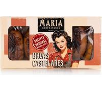 Pain Casteleiro - Broas Castelares Maria Confeitaria - Lot de 3 x 250 g - Confiseries traditionnelles portugaises à la patate douce et aux amandes - Produit artisanal de pâtisserie portugaise