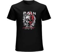 Pain Coming Home Again Australian Tour Black Mens T-Shirt Graphic Unisex Tee Shirt Manches Courtes(X-Large)