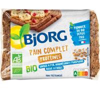 - Pain Complet Protéines Bio - Aux Céréales Complètes - Source De Fer, Magnésium, Fibres - Prétranché - 250 G (Lot De 3)