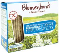 Pain croustillant aux protéines de sarrasin sans sel et sans sucre ajoutés, sans gluten, biologique 150 g - LE PAIN DES FLEURS