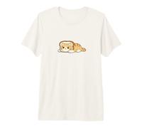 Pain de Chat grillé Mignon Kawaii Kitty Toast T-Shirt Haut de Gamme