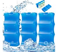 Pain De Glace 3 Pcs Bouteille Pack Glace Pour BéBé Lait RéUtilisable Packs Glace ProfiléE BoîTes à Lunch BoîTes Glace Cadeaux Pour Le DéPlacement Ou Maman Voyageant
