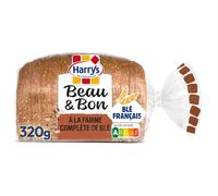 Pain de mie beau & bon complet lin tournesol sans additifs HARRYS - le sachet de 14 tranches - 320g Lot De 4 - Par Lot