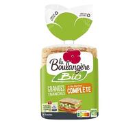 PAIN DE MIE BIO COMPLET 500G, LA BOULANGERE, LOT DE 4