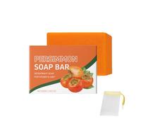 Pain de savon au kaki - Éliminateur naturel d'odeurs corporelles et déodorant Pain de bain au kaki et au thé vert, savon artisanal nettoyant en profondeur pour les personnes âgées (1)