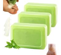 Pain De Savon Loravey Soulagement, Savon Loravey À L'huile D'arbre À Thé, Routine Naturelle Pour Les Pieds Aux Herbes, Soulage L'inconfort Des Pieds, Formule Végétale, Contrôle Des Odeurs (3 pièces)