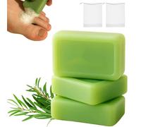 Pain de savon Loravey Soulagement, Savon Loravey à l'huile d'arbre à thé, Savons naturels pour les pieds et le corps, Pénètre en profondeur - Soignez vos pieds à la racine (3 pièces)