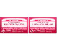 Pain de savon rose Dr Bronner's 140 g (Lot de 2)
