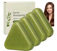 Pain de shampoing coréen revitalisant pour le cuir chevelu, shampoing solide fortifiant au romarin, soin hydratant intense et régulateur de sébum, savon naturel aux feuilles de cyprès pour (4pcs)
