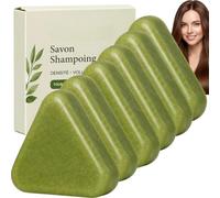 Pain de shampoing coréen revitalisant pour le cuir chevelu, shampoing solide fortifiant au romarin, soin hydratant intense et régulateur de sébum, savon naturel aux feuilles de cyprès pour (6pcs)