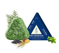 Pain de shampoing solide à la feuille de cyprès et à l'usmanthus, pour la croissance des cheveux. Soin doux pour les cheveux et le cuir chevelu. Convient aux hommes et aux femmes