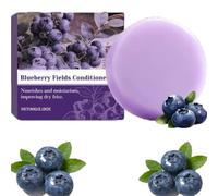 Pain de shampooing 2-en-1 « Blueberry Fields » - Shampooing solide naturel hydratant et volumateur - Soin nourrissant pour des cheveux plus forts et sans frisottis