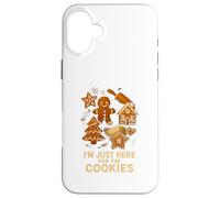 Pain d'épice Cuisson Ici pour Les Cookies Cute Kids Noël Coque pour iPhone 16 Plus