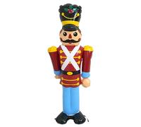Pain d'épice gonflable de Noël - Homme en pain d'épice gonflable, décoration de patio, pain d'épice de Noël exploité, décoration de Noël mignonne pour jardin, pelouse, intérieur