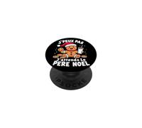 Pain d'Épice Humour Noël J'peux Pas J'attends Le Père Noël PopSockets PopGrip Adhésif