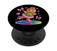 Pain d'épices pour Patinage sur Glace Rainbow Delight PopSockets PopGrip Adhésif