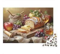 Pain Frais Nature Morte Puzzle 1000 Pcs Adolescents Loisir Solo Puzzle Difficile Stimulation Cérébrale Fabriqué en Europe Carton Rigide 52x38cm/1000pcs