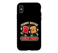 Pain grillé au Beurre de cacahuète et à la gelée Vintage Dancing Coque pour iPhone X/XS