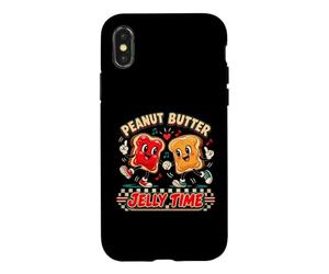 Pain grillé au Beurre de cacahuète et à la gelée Vintage Dancing Coque pour iPhone X/XS
