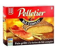 Pain grillé au blé complet 24 tranches Pelletier - 500 g