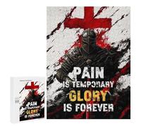 Pain is Temporary, Glory is Forever Puzzle Décoratif, 500 PCS - Cadeau De Saison, pour Jouer Seul Ou À Plusieurs