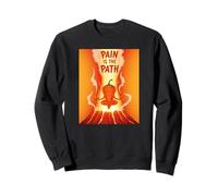 Pain is The Path Chili Pepper Enlightenment Humour Spicy Art Sweatshirt