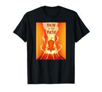 Pain is The Path Chili Pepper Enlightenment Humour Spicy Art T-Shirt