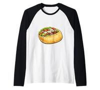 Pain méditerranéen du Moyen-Orient Pita Pitta Manche Raglan