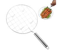Pain métallique en acier inoxydable - Grille de cuisson lourde, rôtissoire à pâtisserie ronde | de cuisson en métal, tiroir de barbecue extérieur, grille métallique sécurisée pour four