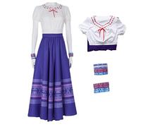 PAINEOMN Mirabel Dolores Pepa Luisa - Robe pour femme adulte - Tenue de costumade pour Halloween, Luisa, 3X-Large