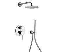 Paini Cox Mitigeur encastré, pommeau de douche, bras et kit de douche avec support fixe (78CR433D)