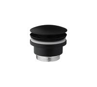 PAINI FRANCE ROBINETTERIE Vidage clic-clac ou ecoulement libre pour vasque Epoxy Noir Mat - Vidage et siphon