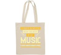 Pain's always been the root of my music. I just write what I feel Sac fourre-tout en coton naturel Blanc