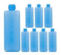 Paîns de Glace - Éléments de Refroidissement 11,5x4 cm | Accumulateurs de froid réutilisables pour sacs isothermes, lot de 8 blocs de glace en Cŕistal PE, congélation pour réfrigérateur, boissons,
