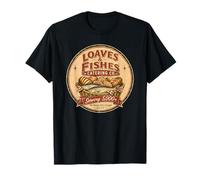 Pains et Poissons John 6:11 Une drôle de Foi chrétienne T-Shirt