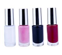 Paint à dents 4pcs, 5 ml de la peinture de dents temporaires en toute sécurité, dent cosmétique réaliste à sec rapide, noires pour cosplay, théâtre, clown zombie vampire costume