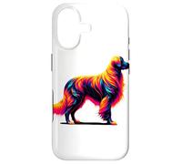 Paint Art Flat-Coated Retriever Coque pour iPhone 17