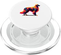 Paint Art Flat-Coated Retriever PopSockets PopGrip pour MagSafe