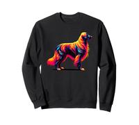 Paint Art Flat-Coated Retriever Sweatshirt