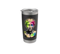 Paint Art Graffiti Sculpture Grecque Statue Gobelet isotherme en acier inoxydable double paroi