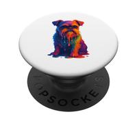 Paint Art Griffon Bruxellois Brussels Griffon PopSockets PopGrip Adhésif