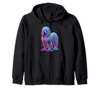 Paint Art Puli Dog Sweat à Capuche