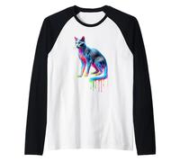 Paint Art Russian Blue Cat Russian Blues Maltese Manche Raglan