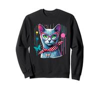 Paint Art Russian Blue Cat Russian Blues Maltese Sweatshirt