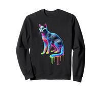 Paint Art Russian Blue Cat Russian Blues Maltese Sweatshirt