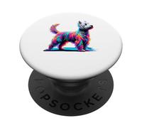 Paint Art West Highland White Terrier Westie PopSockets PopGrip Adhésif